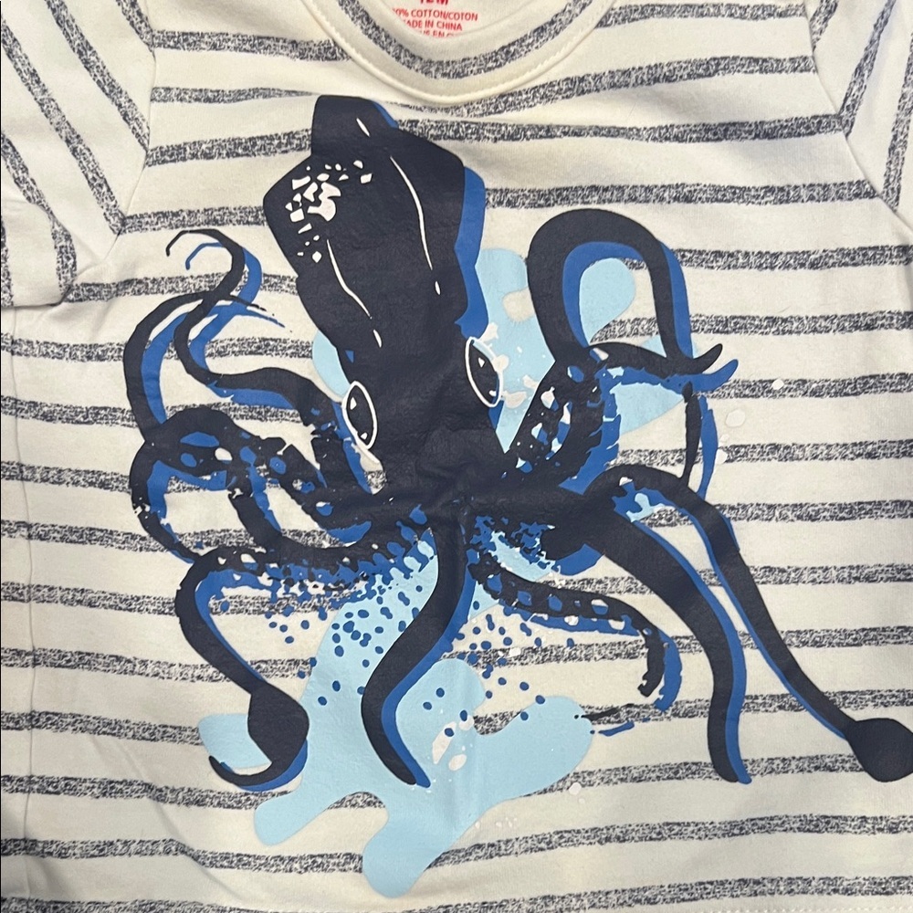 Zutano  Nautical Striped Squid Set - 12 mo - Picture 3 of 5
